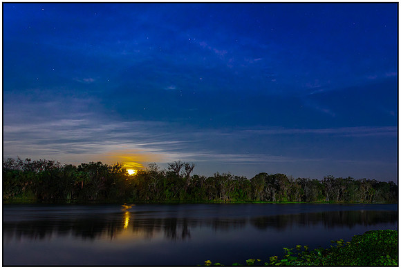 Moon Over St Johns River