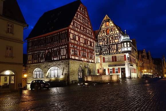 Rothenburg Germany at Night