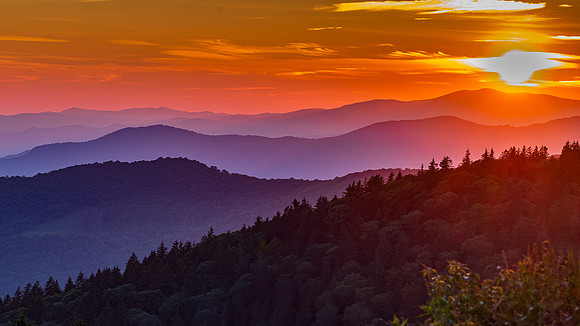 8_JDHannis_Summer Sunset at Cowee Mountain_A